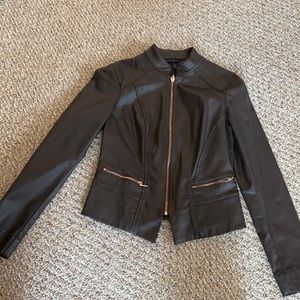 Brown/Burgundy Leather Jacket